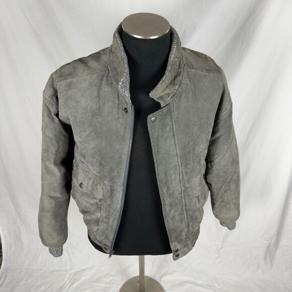 Members Only Vintage Suede Leather Bomber - Men’s 40 - Picture 2 of 7